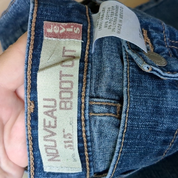 12 Levi's 515 Nouveau Boot Cut Denim Jeans Bootcut Blue Casual Basic - Picture 3 of 16